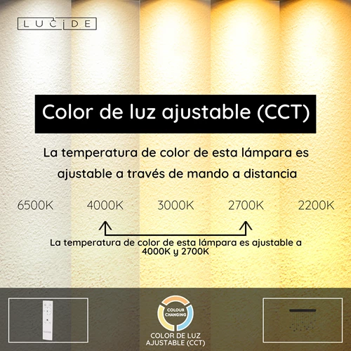 Lucide MONTANA - Lámpara colgante - LED Regul. - CCT - 13x5,7W 2700K/4000K - Café | Premium - USP